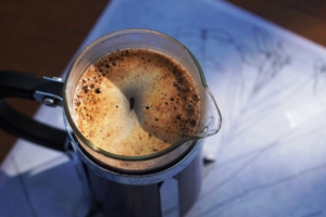 french press grobes kaffeepulver