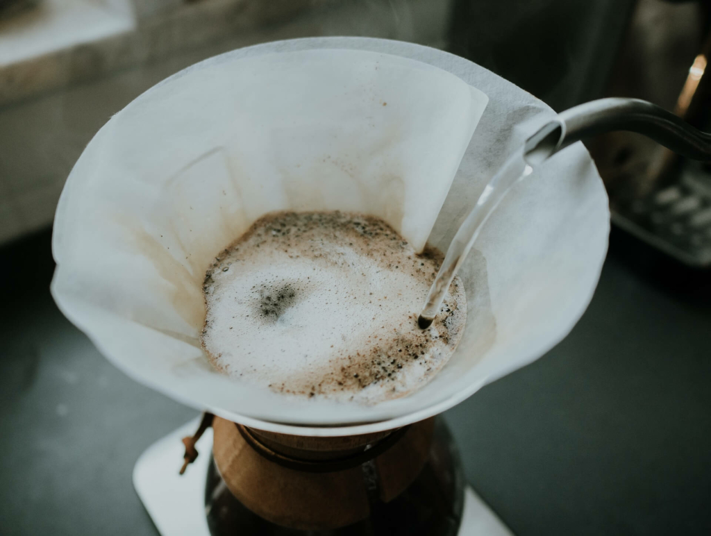 aufgießen kaffeefilter