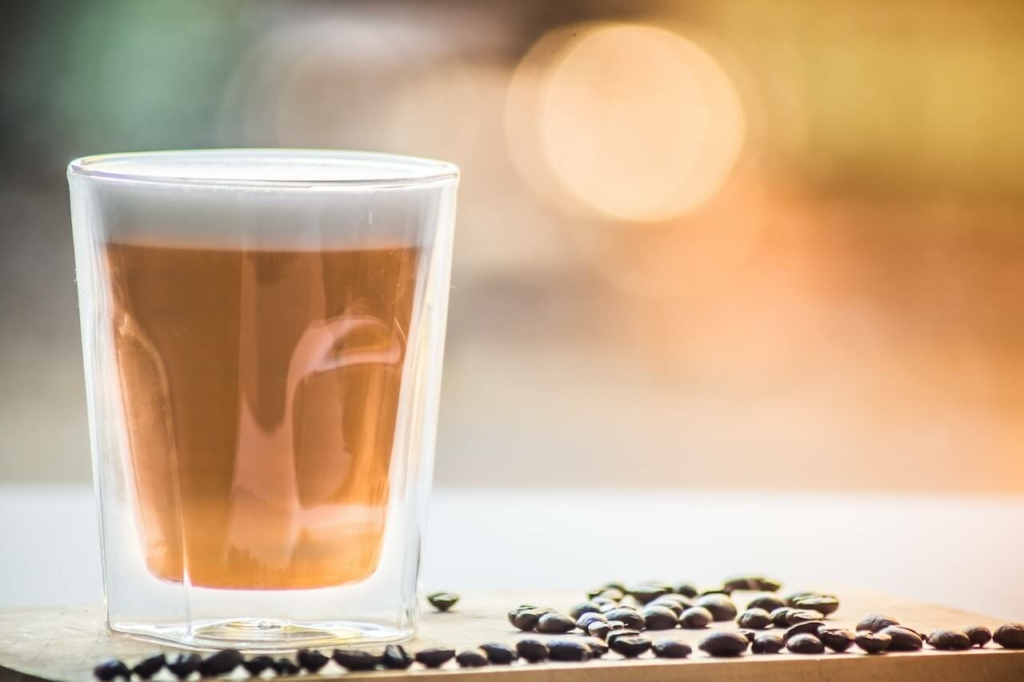 doppelwandiges Kaffeeglas