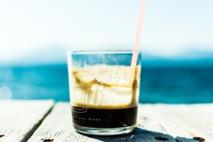 cortado con hielo